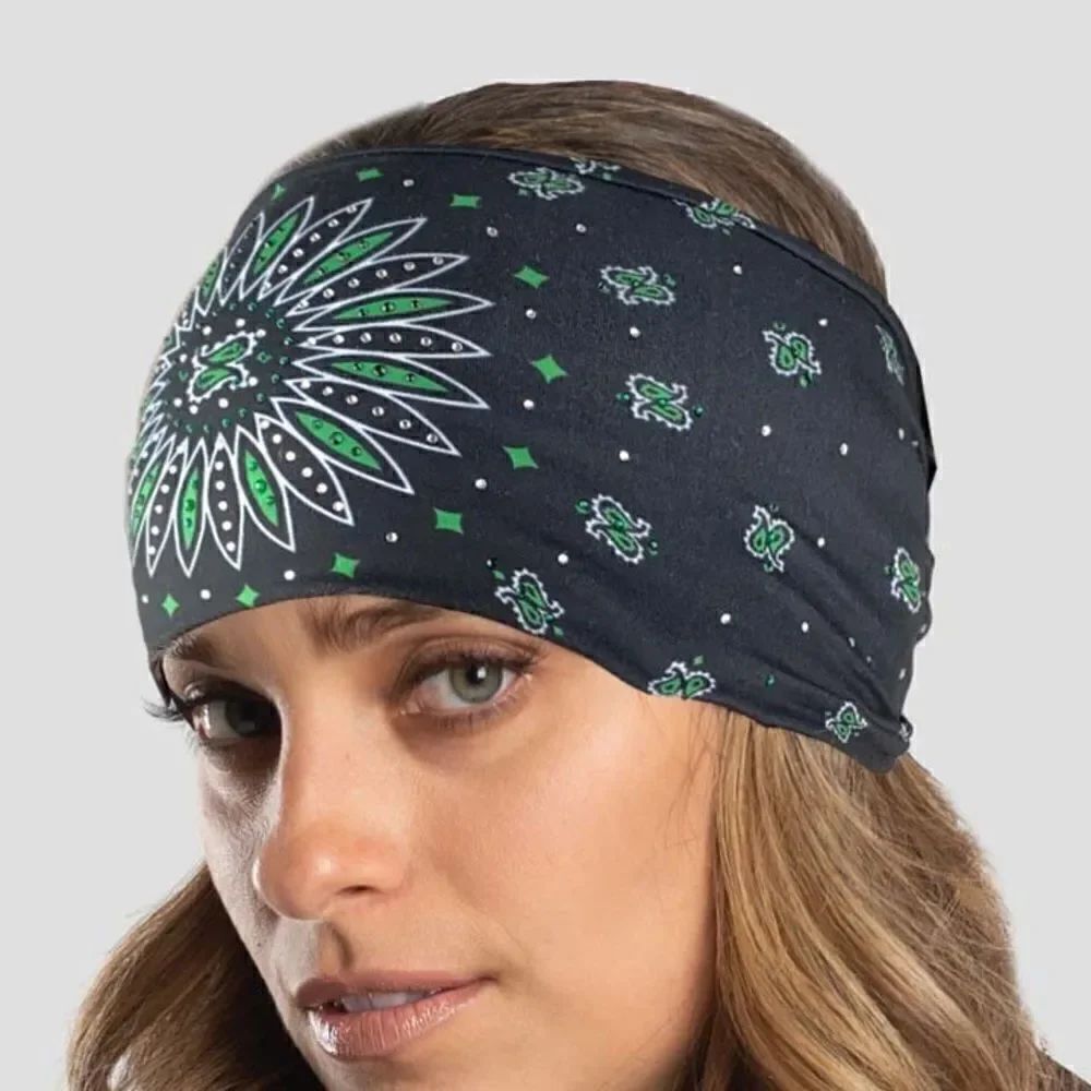 Green Sunrise Paisley w/Gems EZ Band